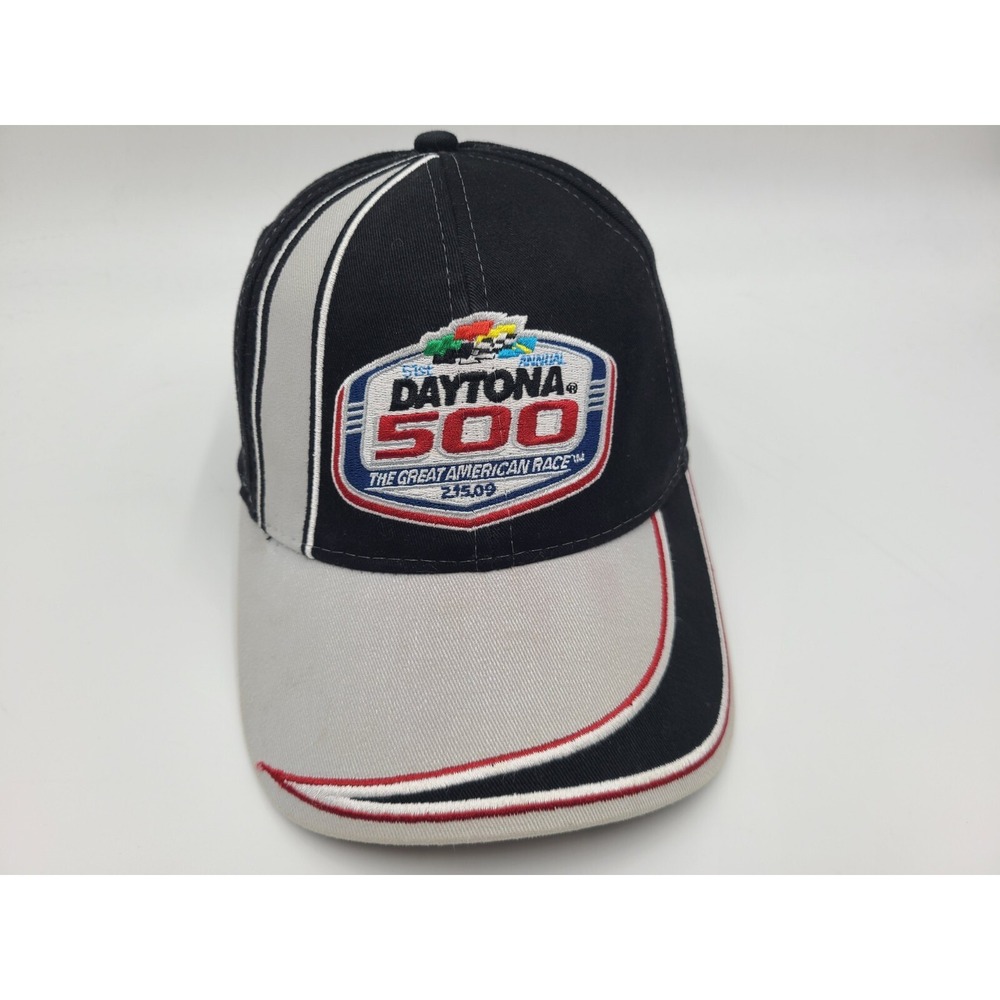 Daytona 500 2009 Winners Circle Adjustable Hat‎ Cap Men Women NASCAR Black Gray